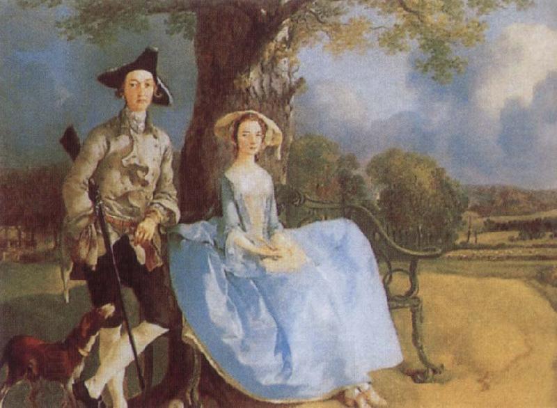 Thomas Gainsborough Mr and Mrs Andrews China oil painting art